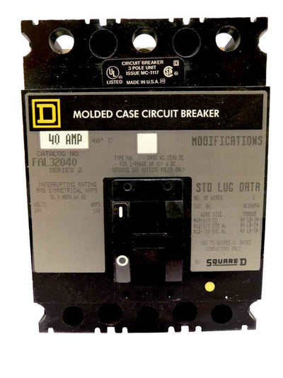 FAL32040 - Square D - Molded Case Circuit Breakers