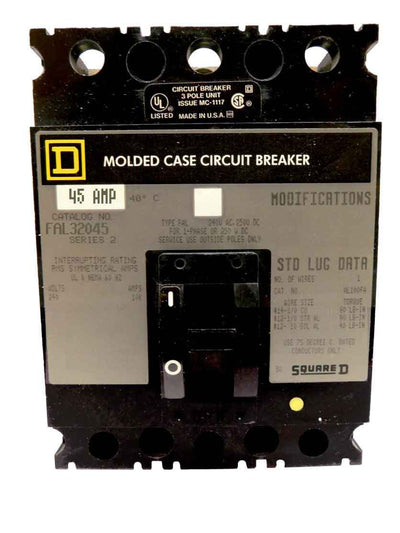 FAL32045 - Square D - Molded Case
 Circuit Breakers