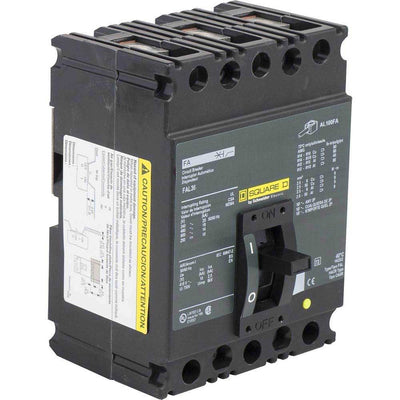 FAL36080 - Square D 80 Amp 3 Pole 600 Volt Lug Molded Case Circuit Breaker