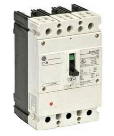 FBN36TE025RV - GE 25 Amp 3 Pole 600 Volt Bolt-On Molded Case Circuit Breaker