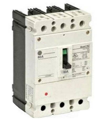 FBV36TE080RV - GE 80 Amp 3 Pole 600 Volt Bolt-On Molded Case Circuit Breaker