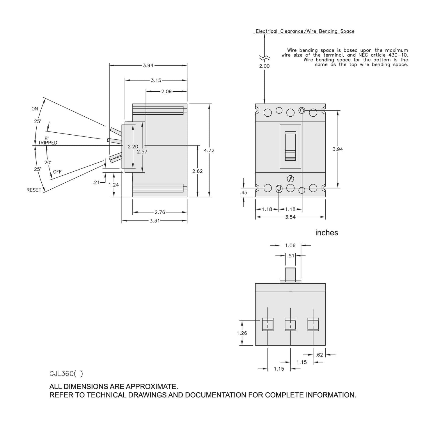 GJL36015M03 - Square D - Molded Case
 Circuit Breakers