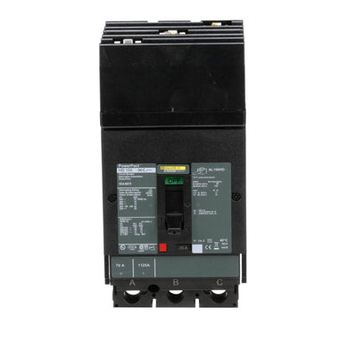 HDA36070 - Square D 70 Amp 3 Pole 600 Volt Plug-In Molded Case Circuit Breaker