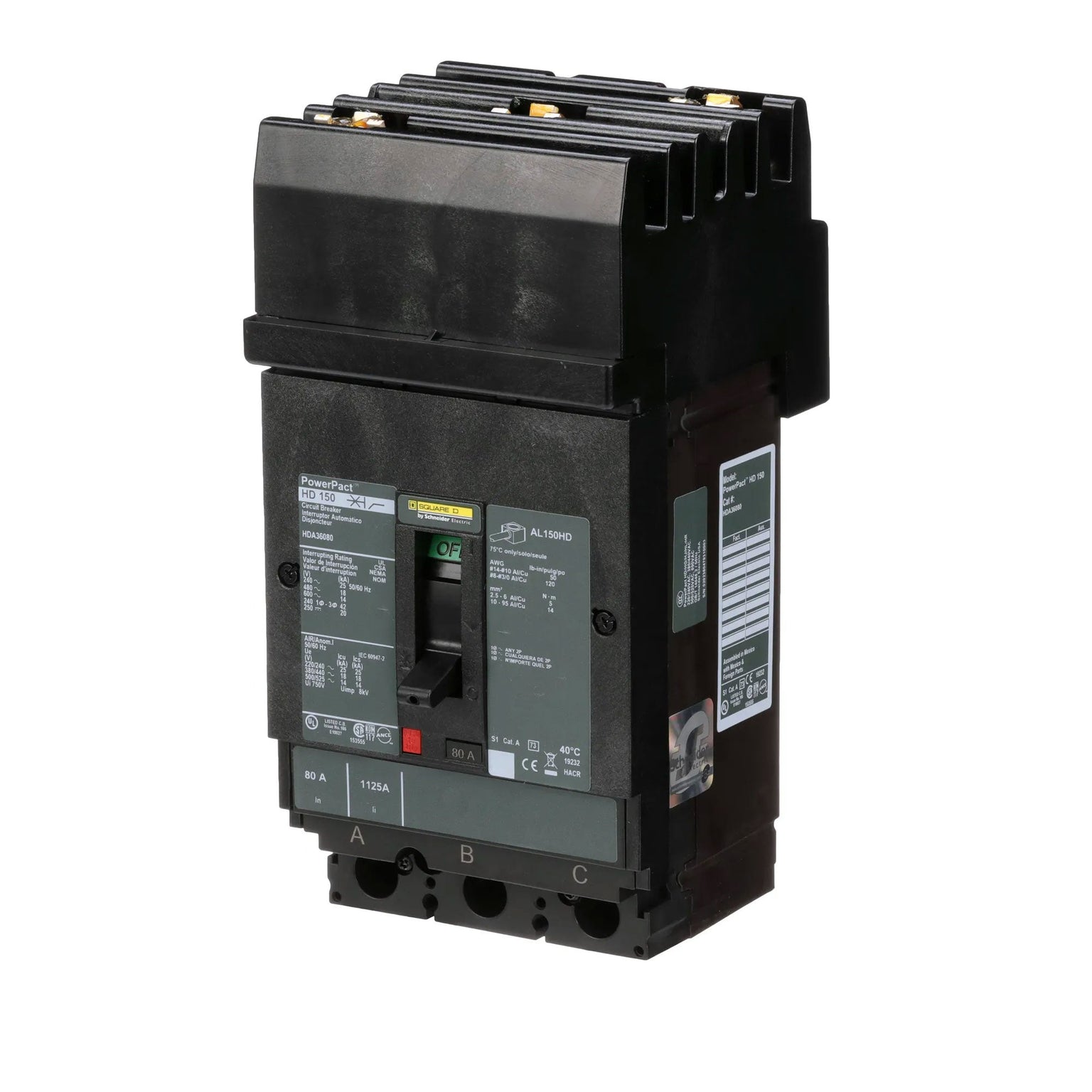 HDA36080 - Square D - Molded Case Circuit Breaker