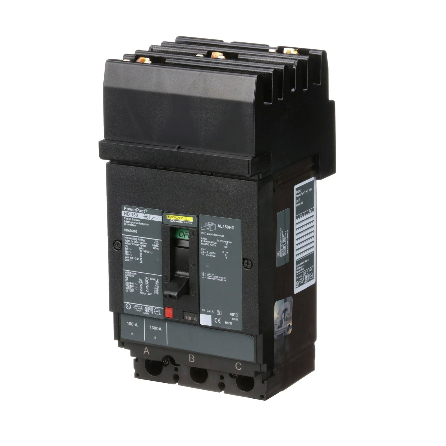 HDA36100 - Square D - Molded Case Circuit Breaker