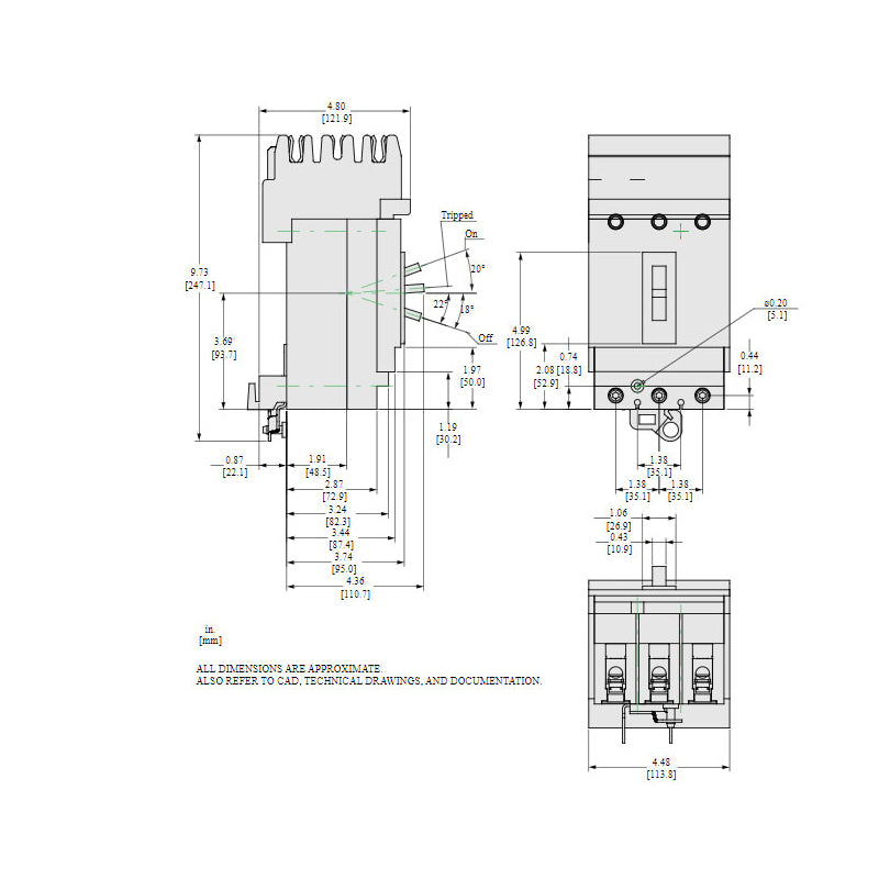 HDA36100U31X - Square D - Molded Case Circuit Breaker