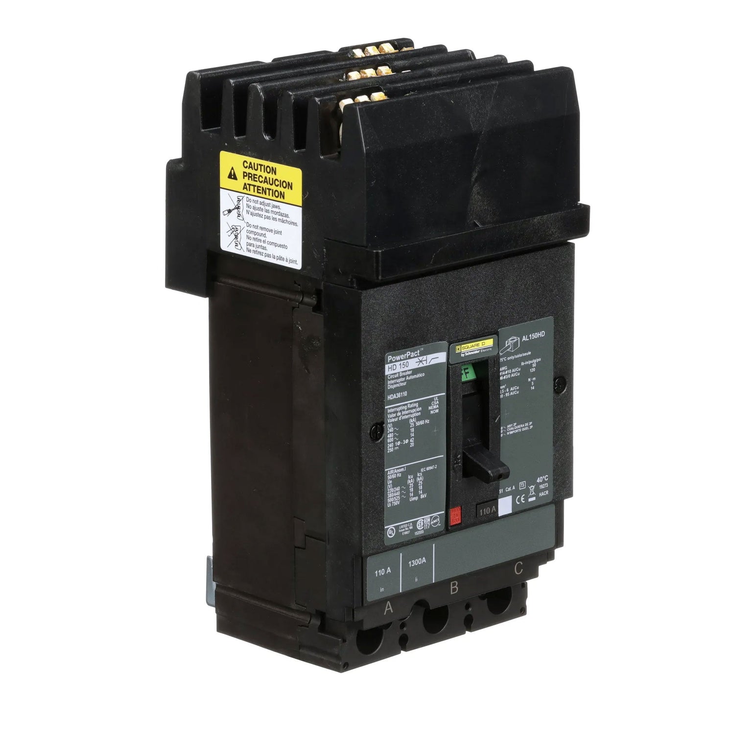 HDA36110 - Square D - 110 Amp Molded Case Circuit Breaker