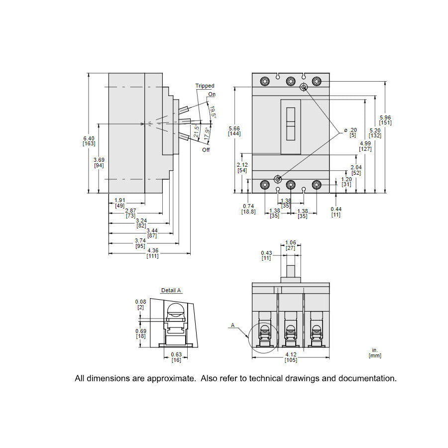 HDL36015 - Square D - Molded Case Circuit Breaker