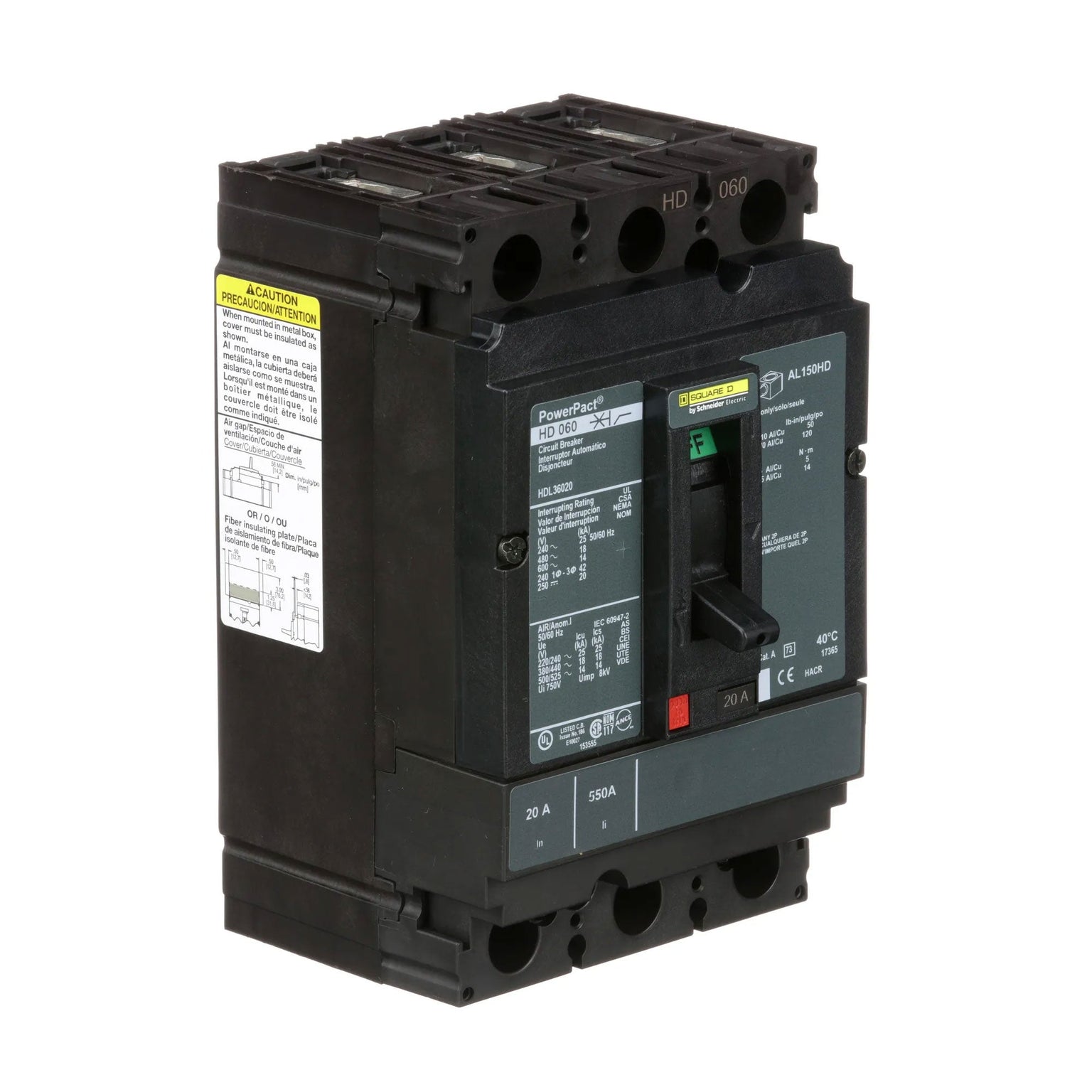 HDL36020 - Square D - Molded Case Circuit Breaker