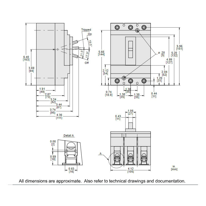 HDL36020 - Square D - Molded Case Circuit Breaker