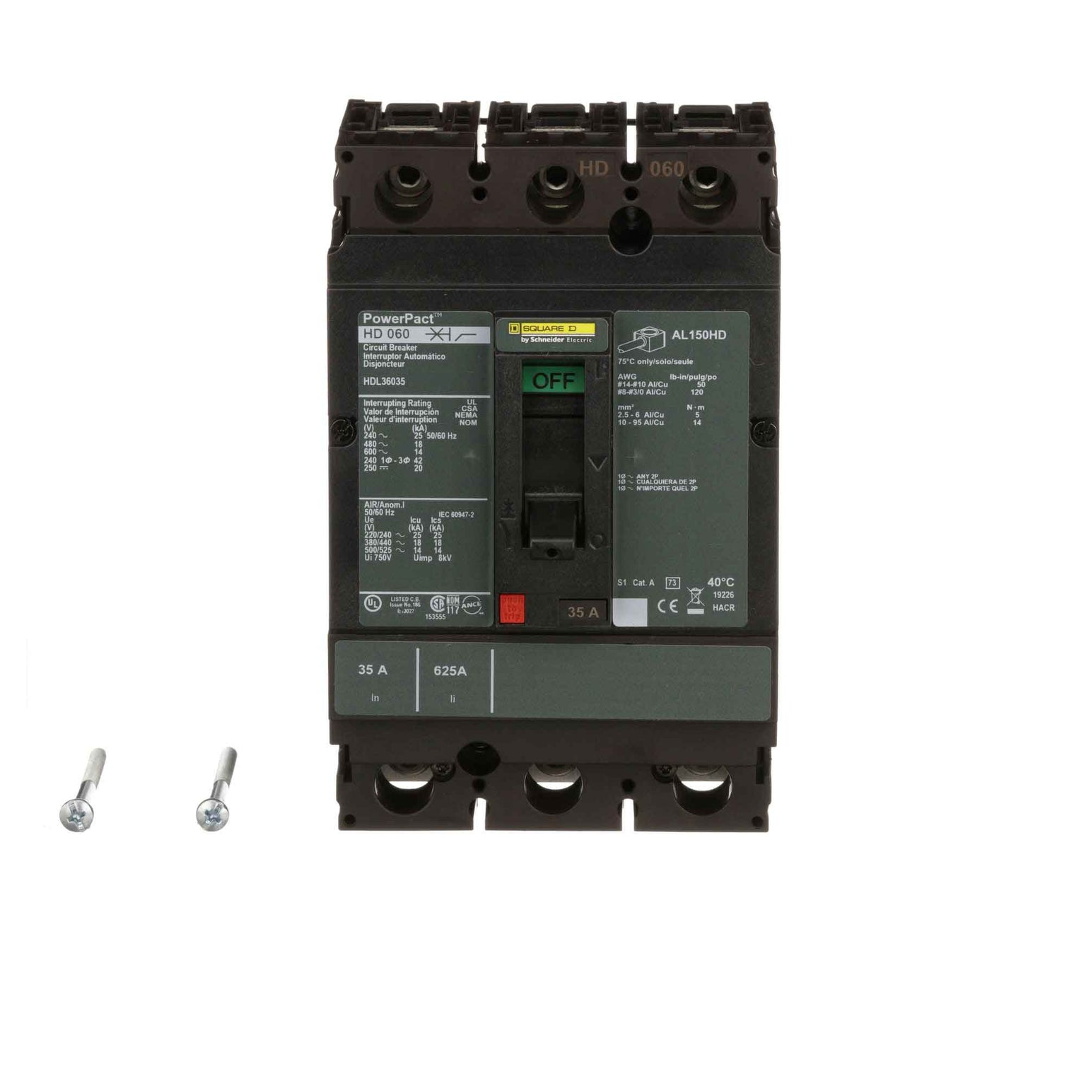 HDL36035 - Square D - Molded Case Circuit Breakers