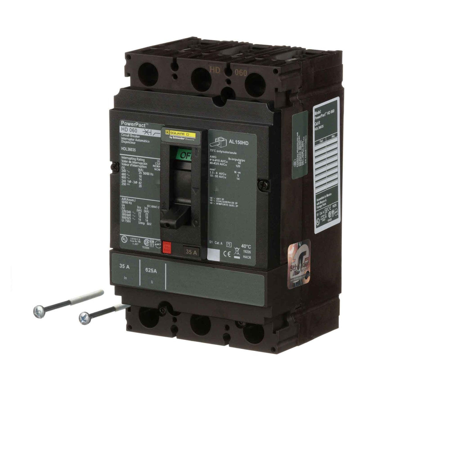 HDL36035 - Square D - Molded Case Circuit Breakers
