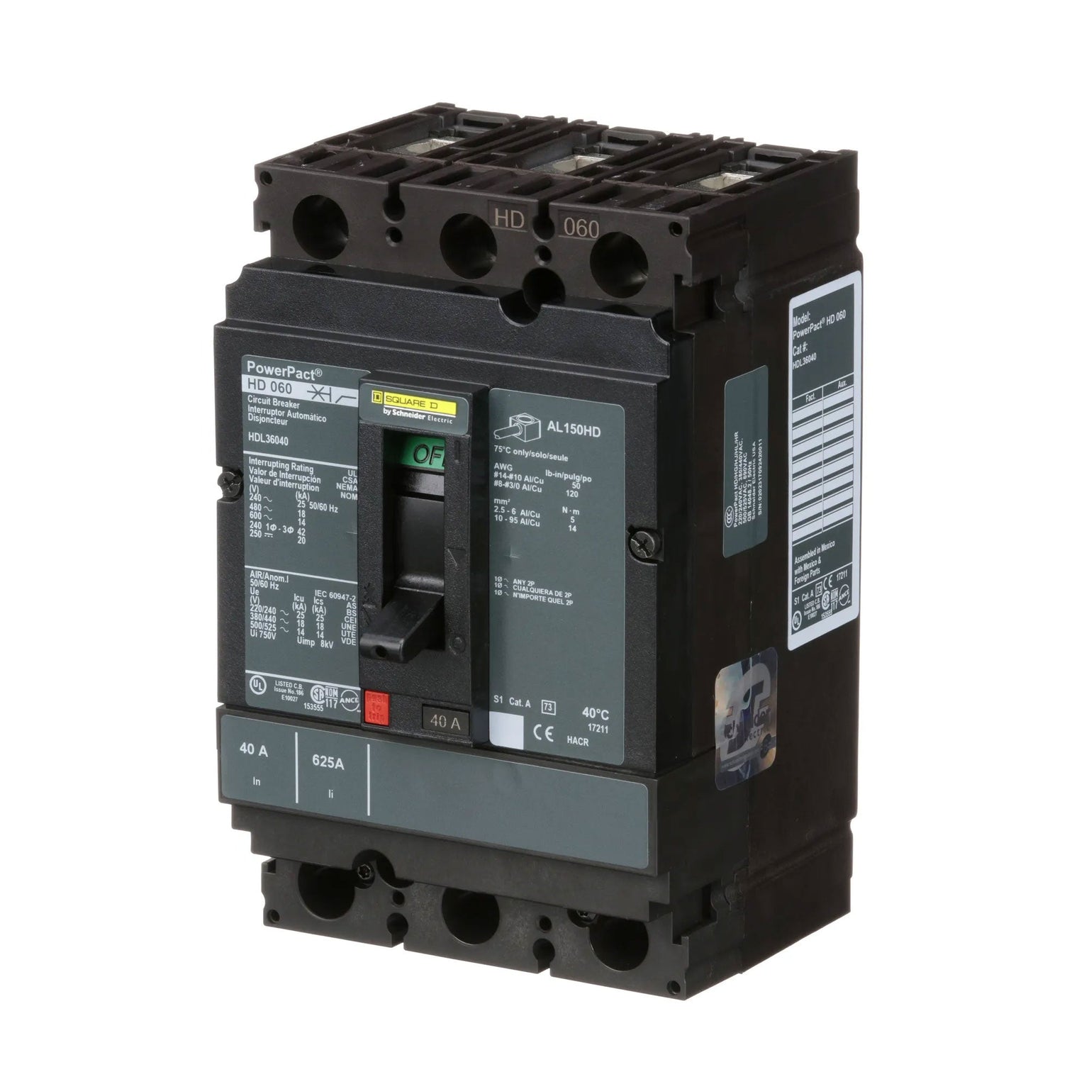 HDL36040 - Square D - Molded Case Circuit Breaker