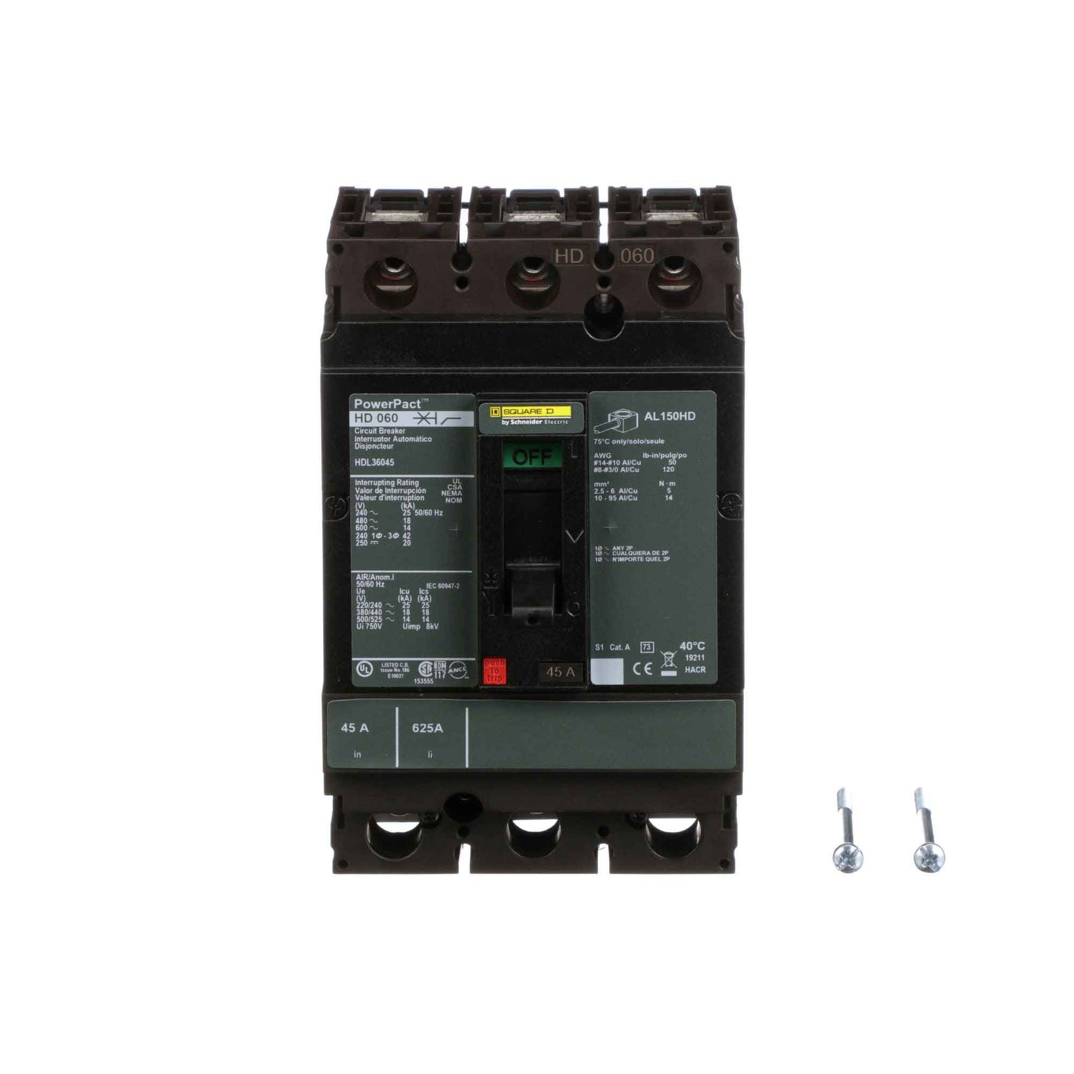 HDL36045 - Square D - Molded Case Circuit Breakers