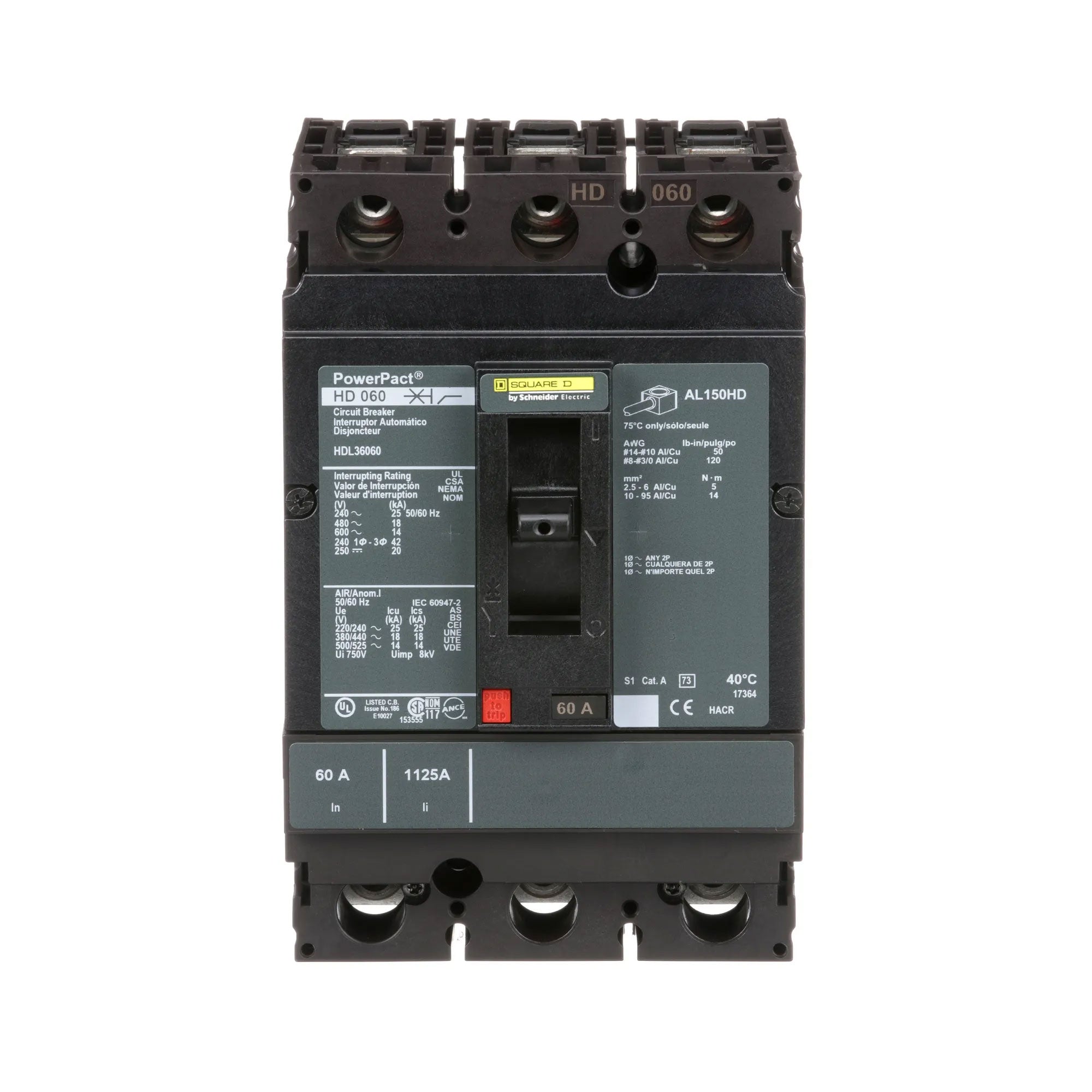 HDL36060 - Square D - Molded Case Circuit Breaker – Canada Breakers