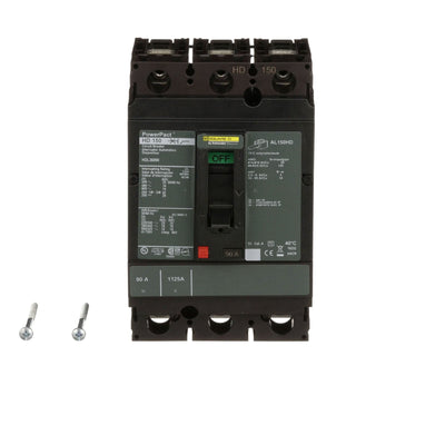 HDL36090 - Square D 90 Amp 3 Pole 600 Volt Molded Case Circuit Breaker