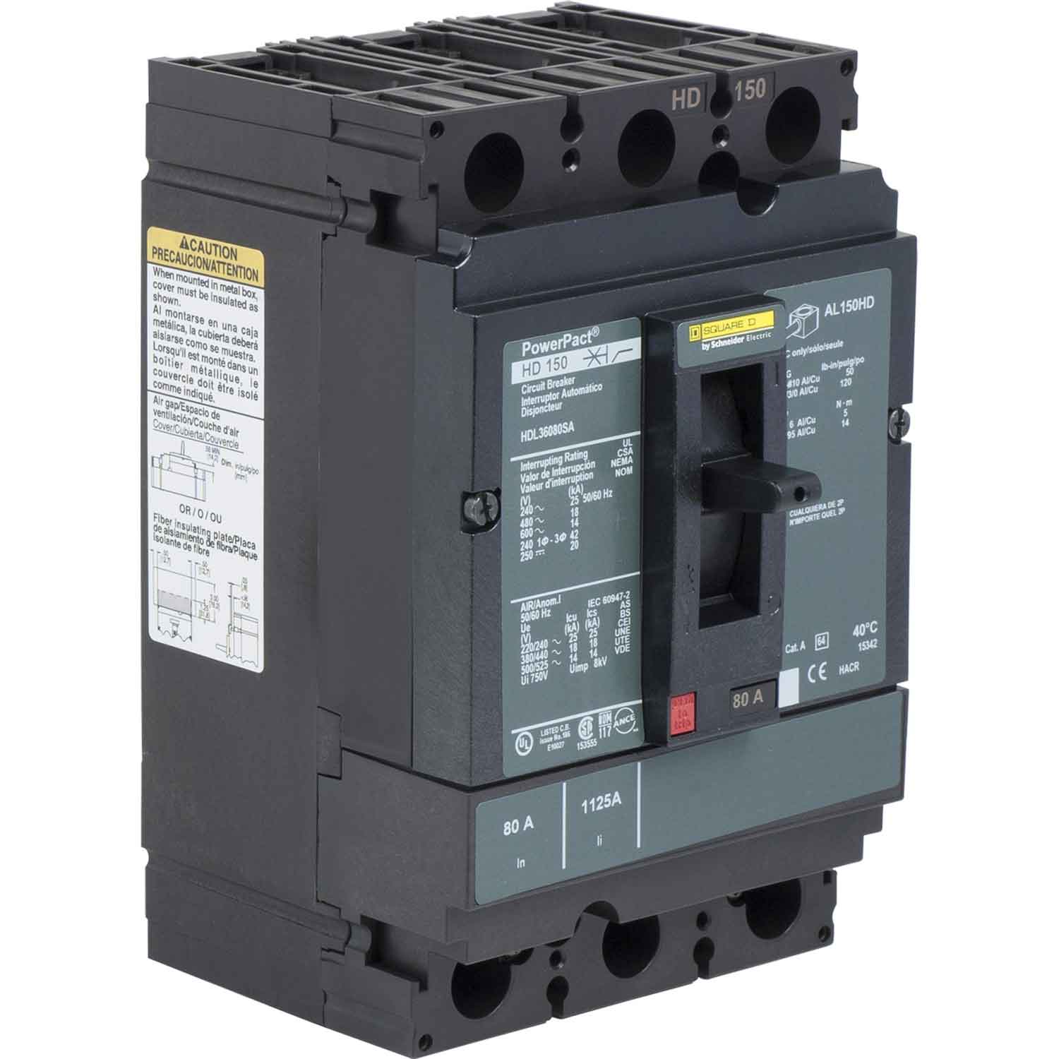 HDL36100U44X - Square D - Molded Case Circuit Breakers