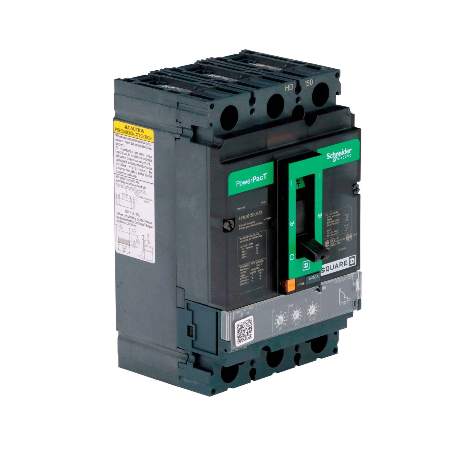 HDL36150U33X - Square D - Molded Case
 Circuit Breakers