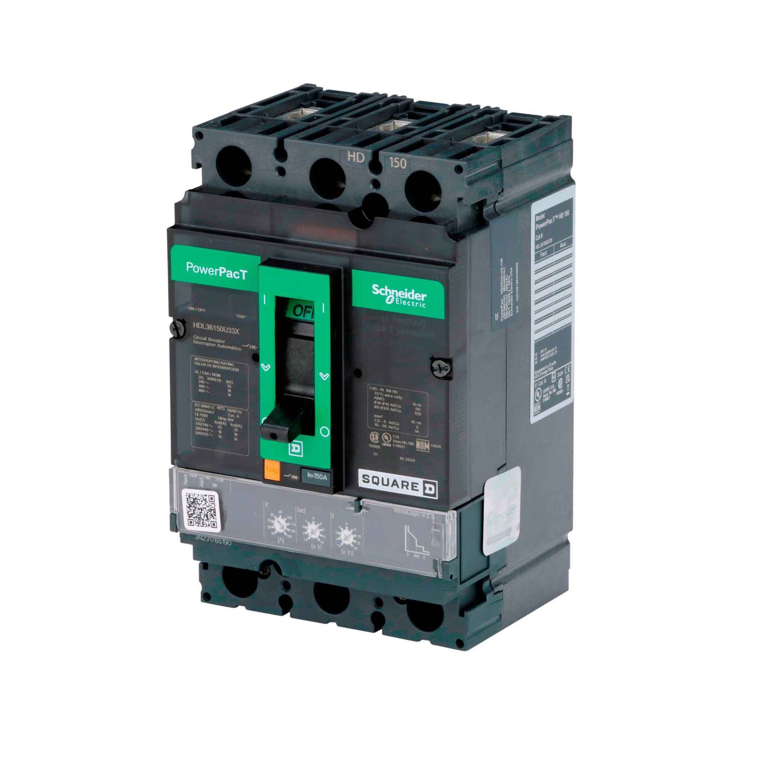 HDL36150U33X - Square D - Molded Case
 Circuit Breakers