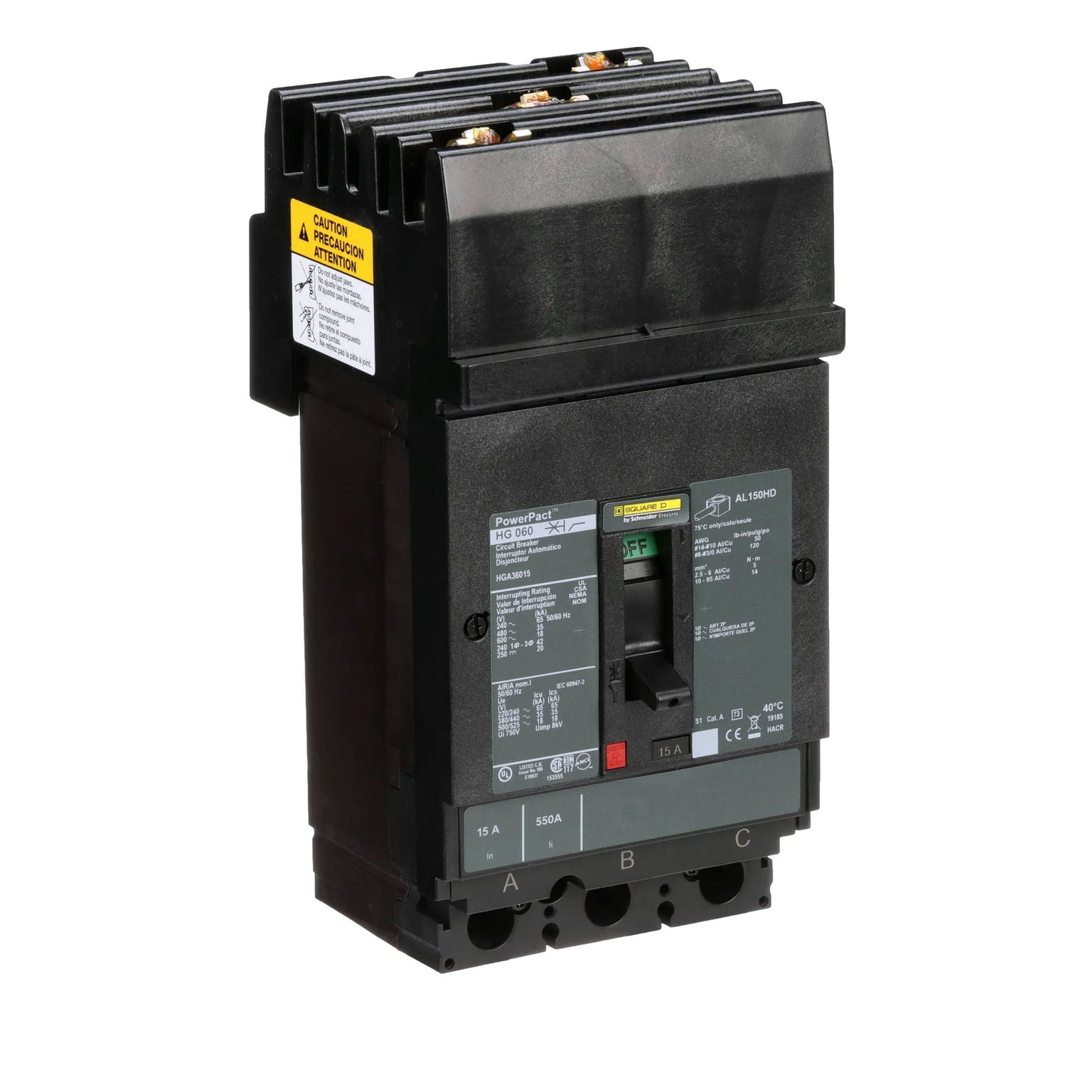 HGA36015 - Square D - Molded Case Circuit Breaker