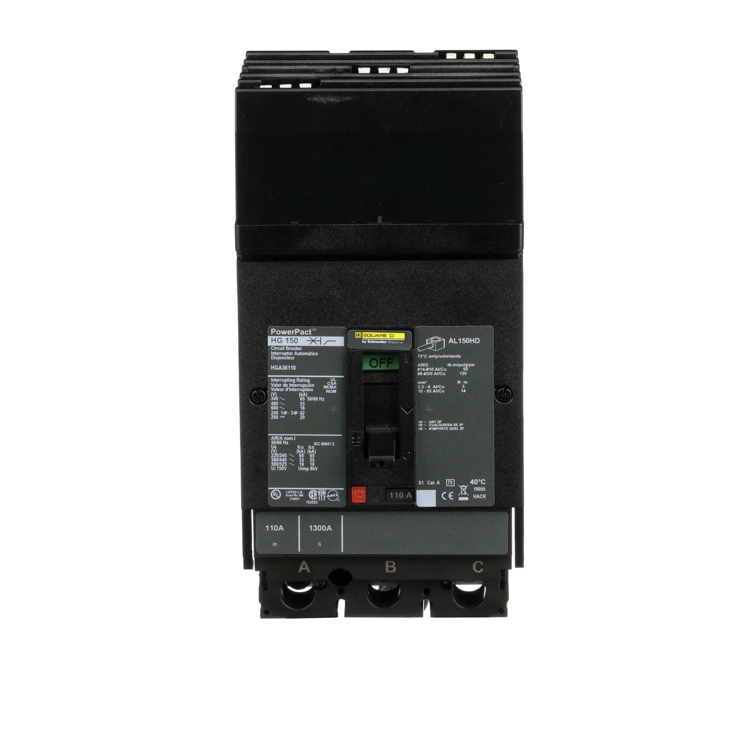 HGA36110 - Square D - Molded Case Circuit Breaker