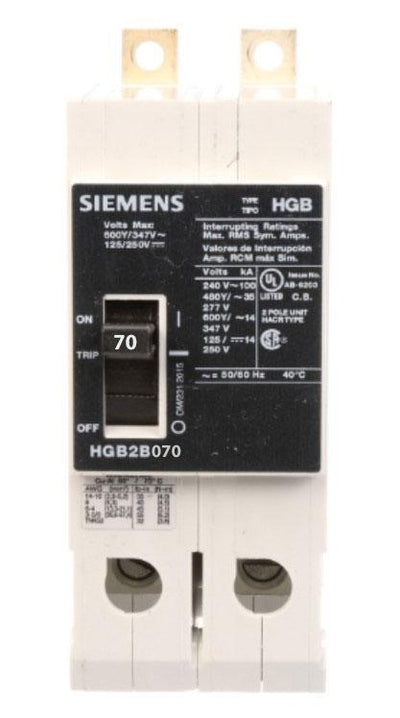 HGB2B070B - Siemens - Molded Case Circuit Breaker