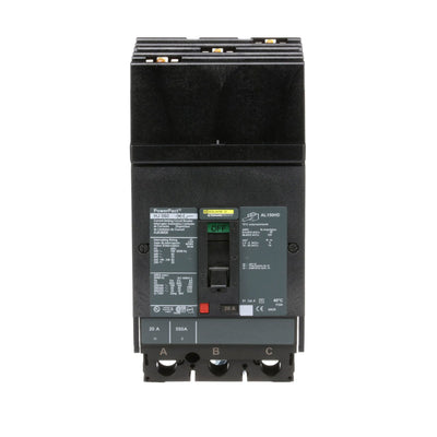 HJA36020 - Square D 20 Amp 3 Pole 600 Volt Molded Case Circuit Breaker