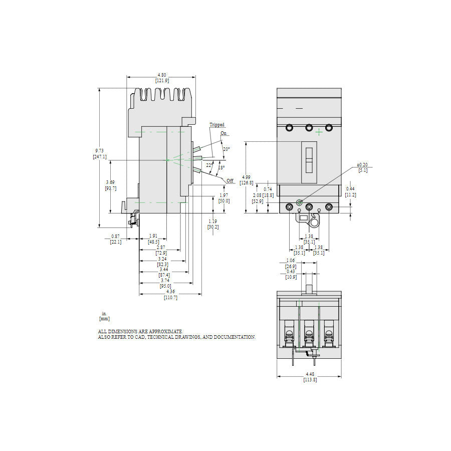 HJA36100U31X - Square D - Molded Case Circuit Breakers
