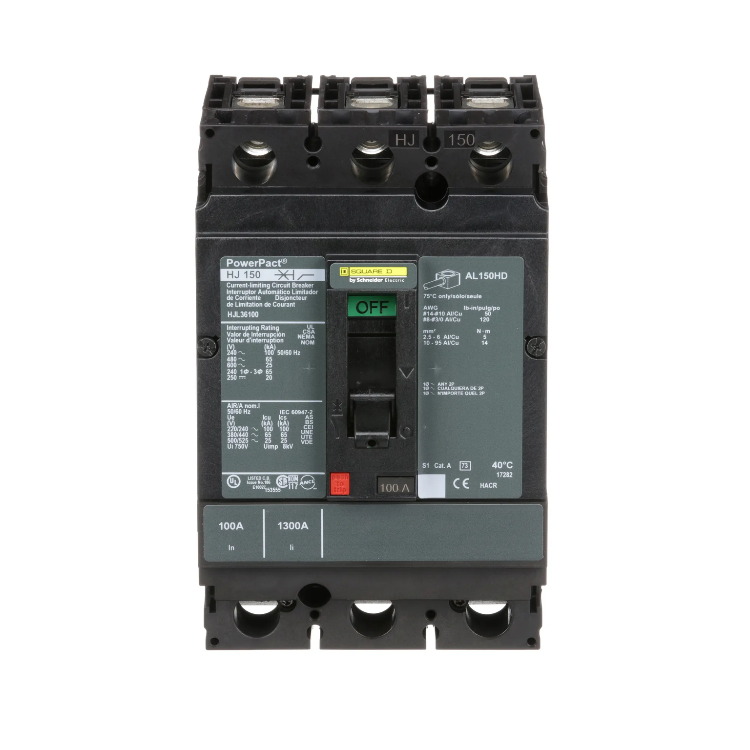 HJL36100 - Square D - Molded Case Circuit Breaker