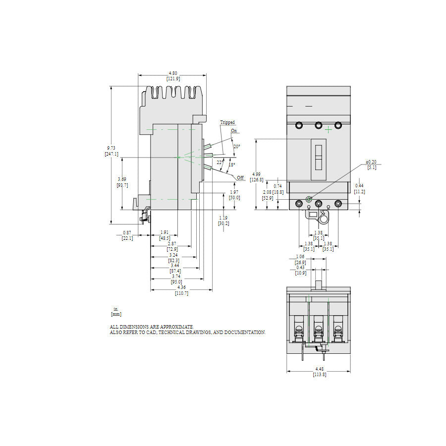 HLA36125 - Square D - Molded Case Circuit Breaker