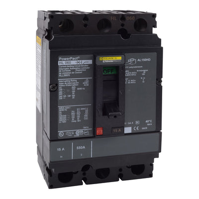HLL26025 - Square D 25 Amp 2 Pole 600 Volt Molded Case Circuit Breaker