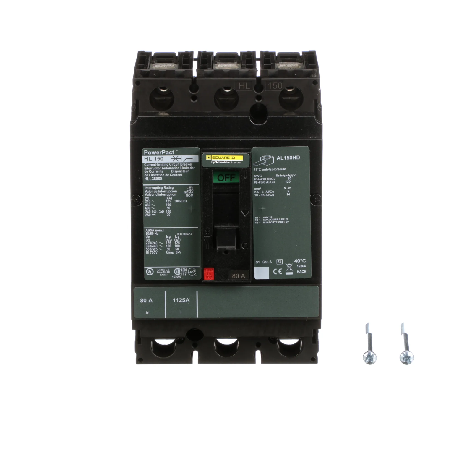 HLL36080 - Square D - Molded Case Circuit Breaker