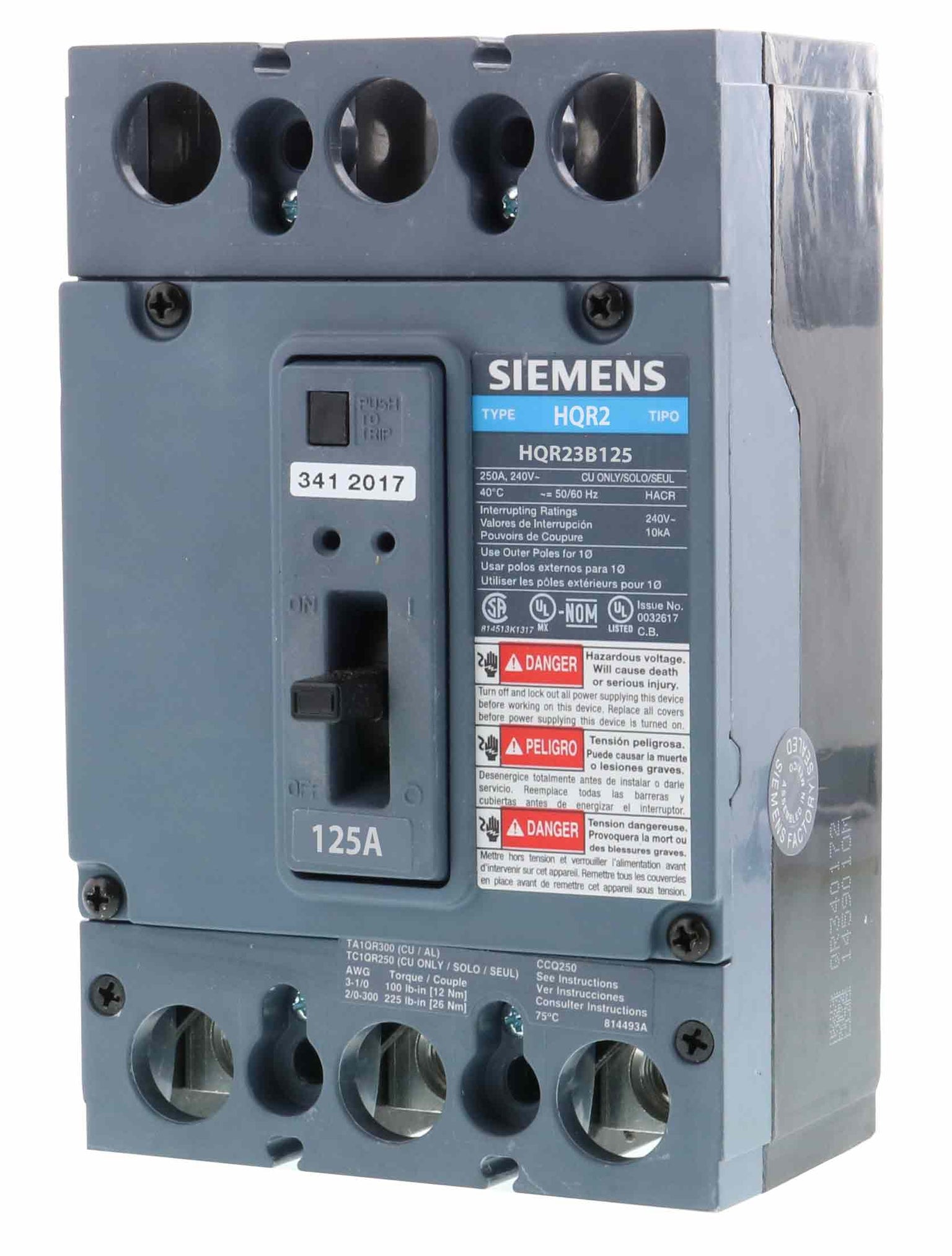 HQR23B100HL - Siemens - Molded Case Circuit Breaker