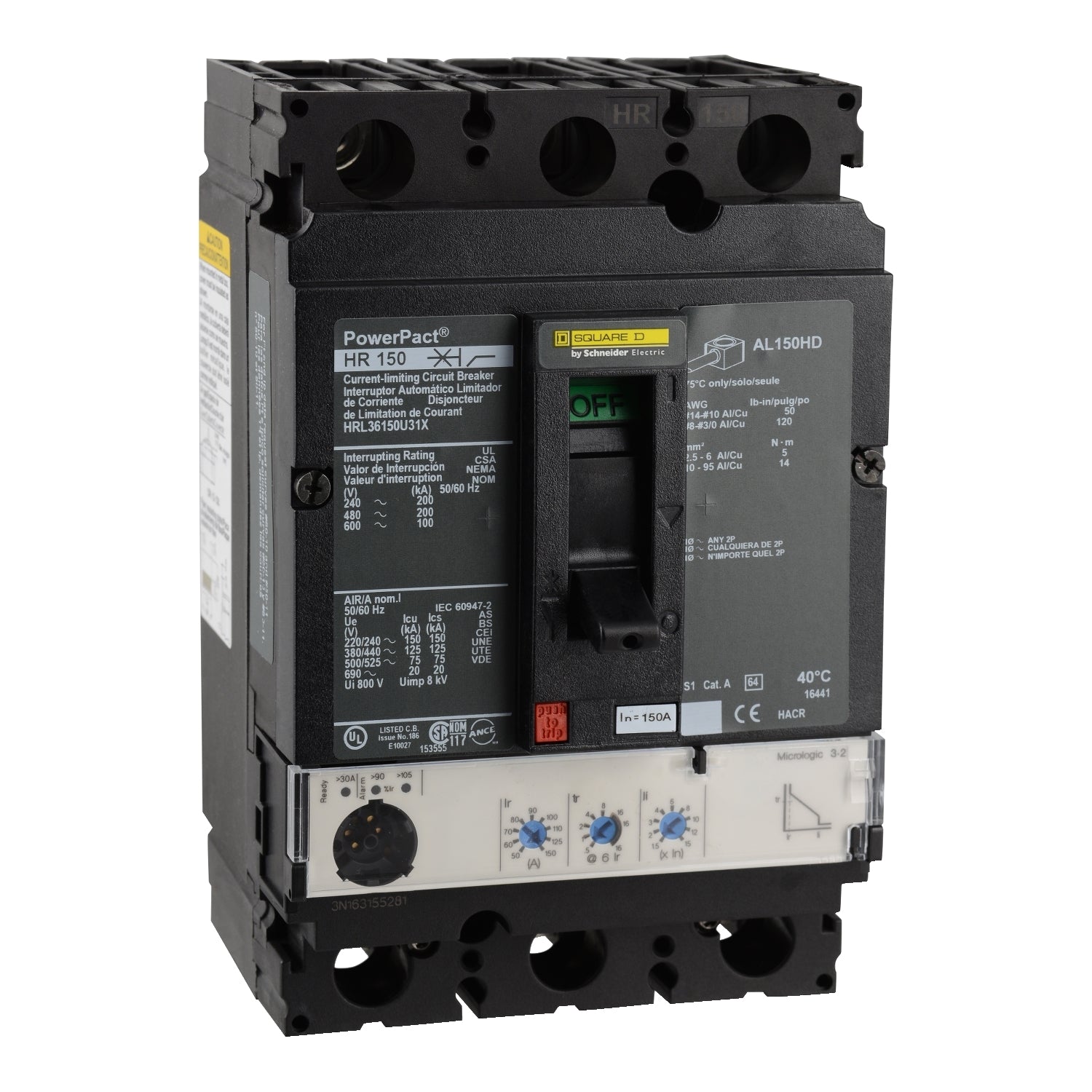 HRL36150U31X - Square D - Molded Case Circuit Breaker