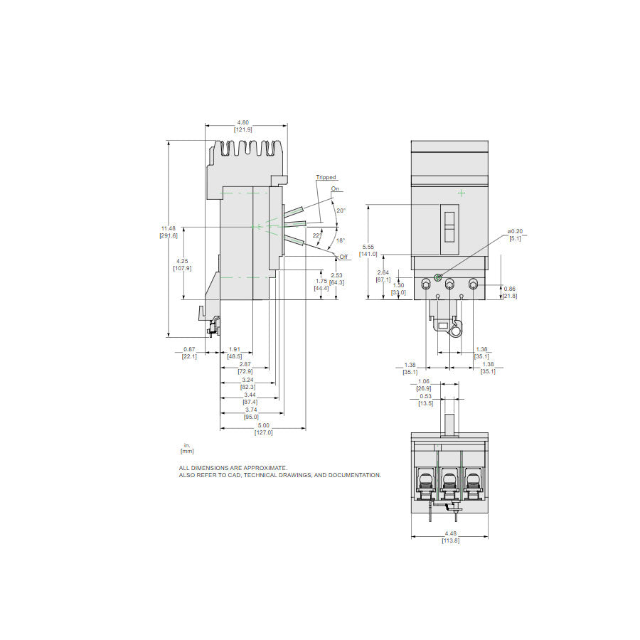 JDA36250U44X - Square D - Molded Case Circuit Breakers