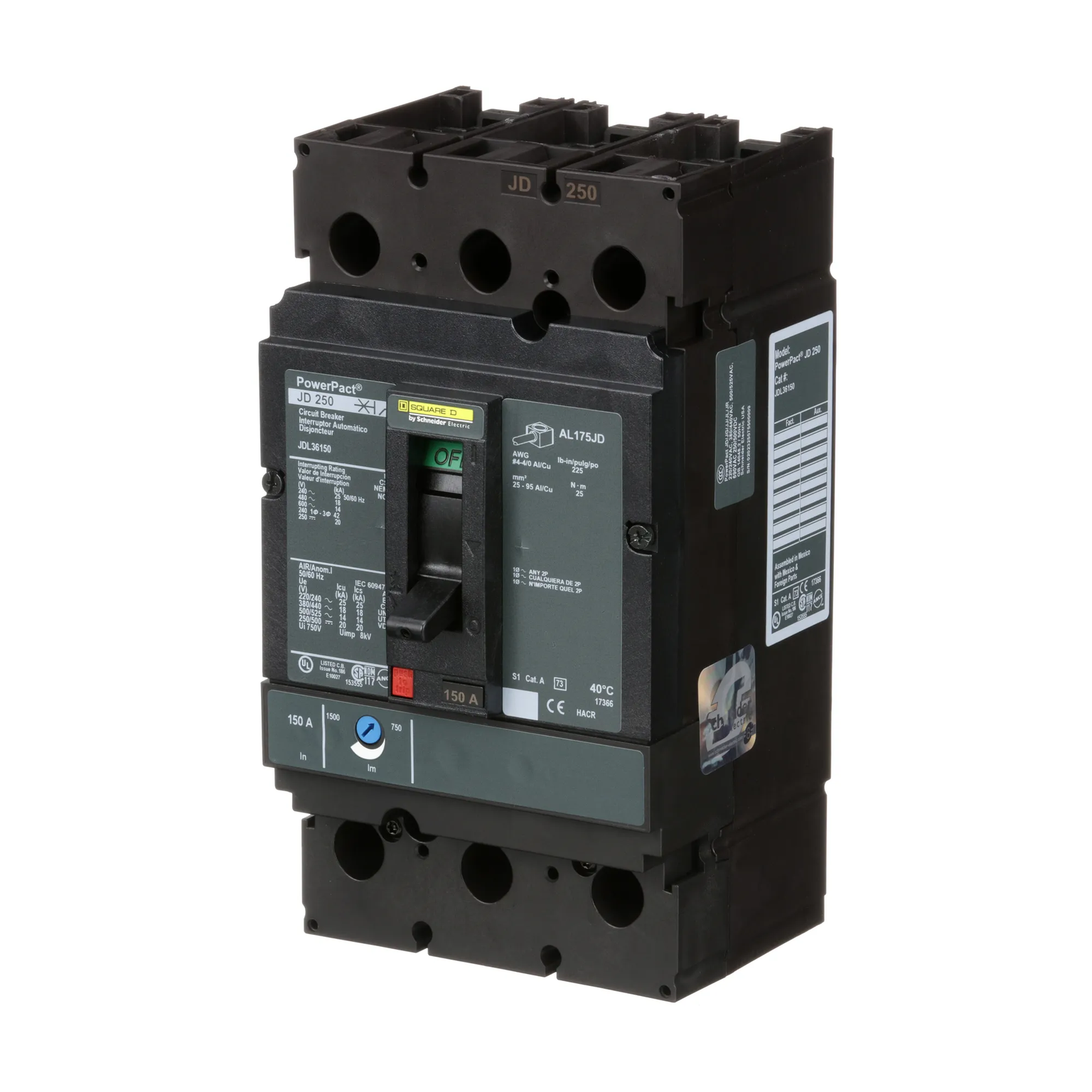 JDL36150 - Square D - Molded Case Circuit Breaker