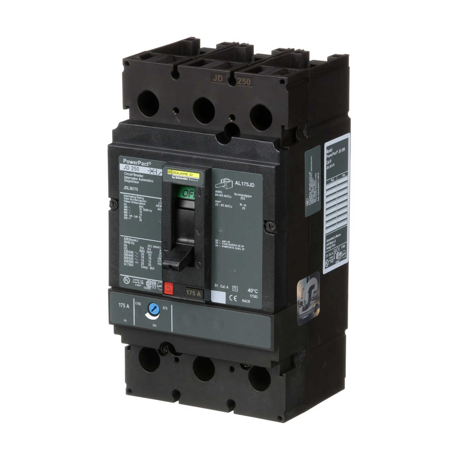 JDL36175 - Square D - Molded Case Circuit Breaker