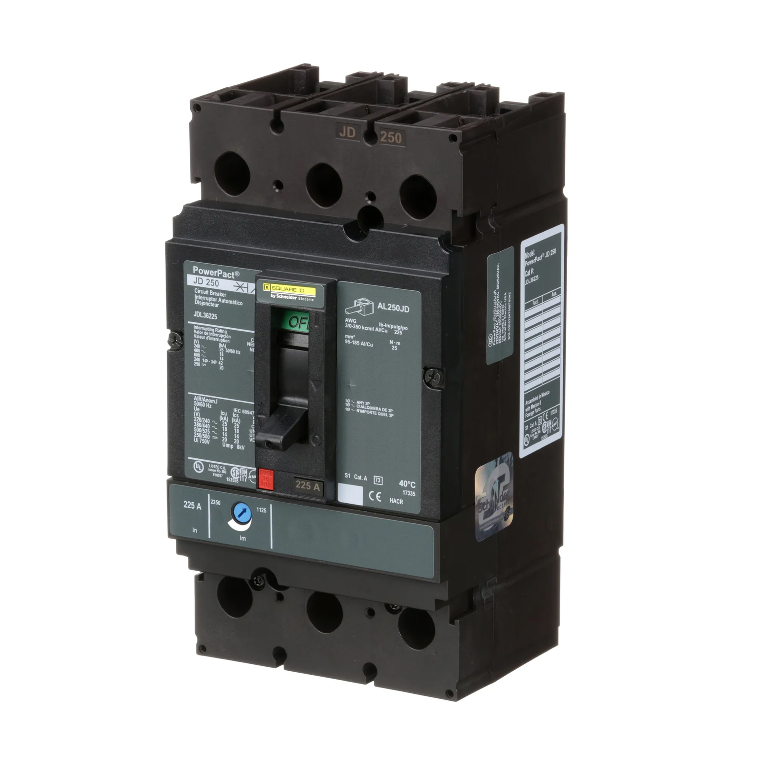 JDL36225 - Square D - Molded Case Circuit Breaker