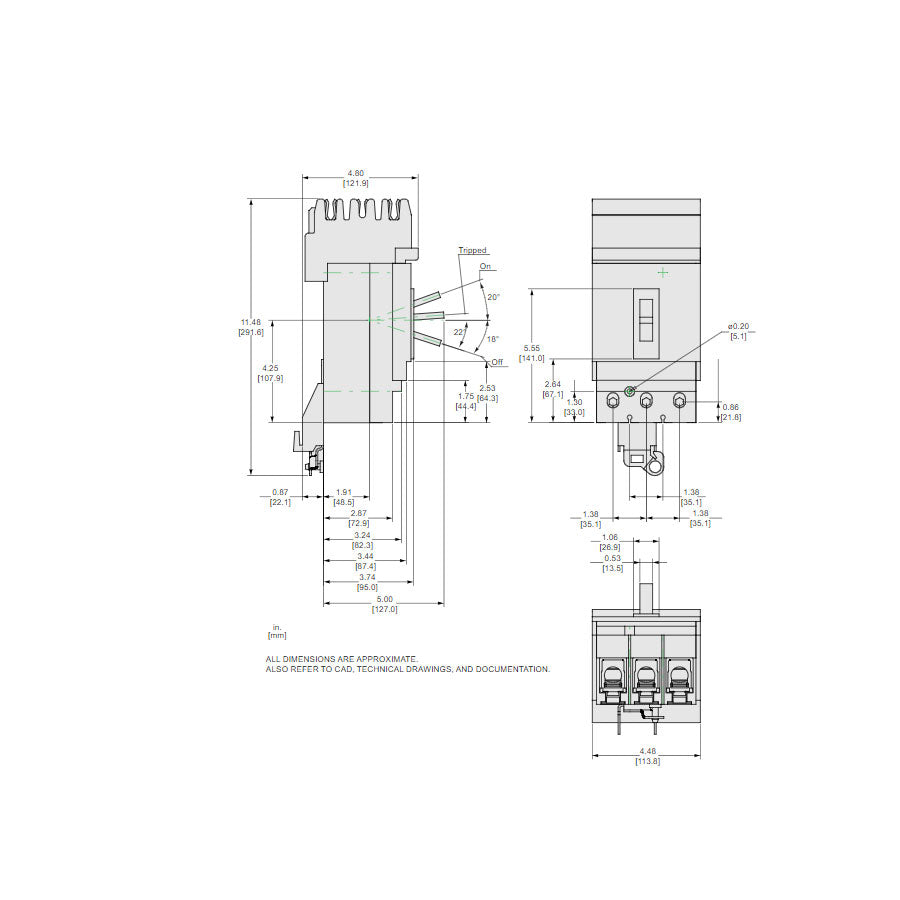 JGA36250U33X - Square D - Molded Case Circuit Breakers