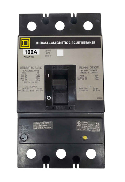 KAL36100 - Square D - Molded Case Circuit Breakers