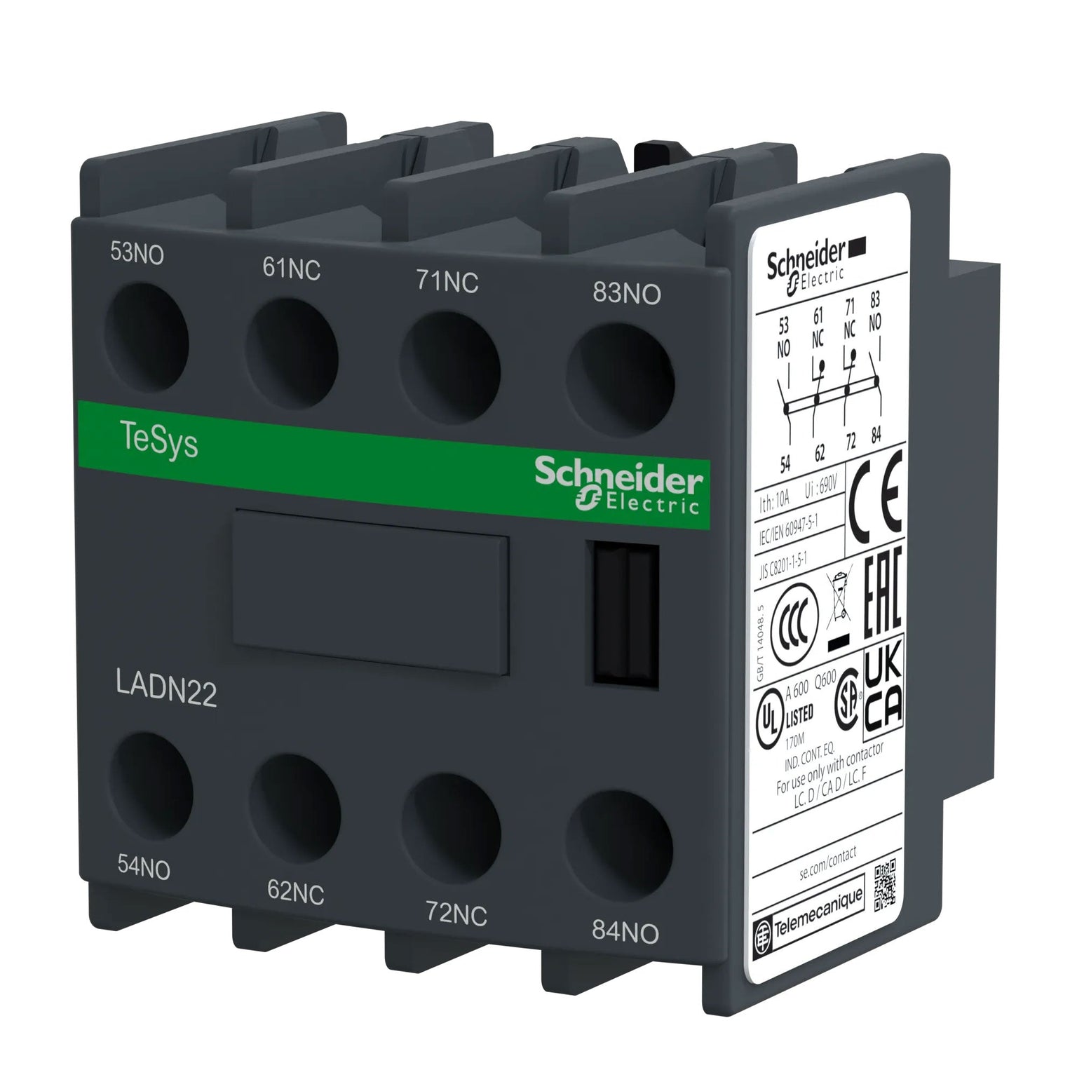 Ladn22 R LADN22 - Square D - Auxiliary Contact Block – Canada Breakers