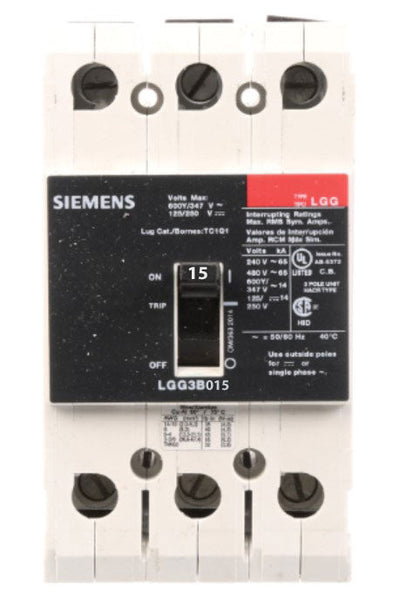 LGG3B015L - Siemens - Molded Case Circuit Breaker
