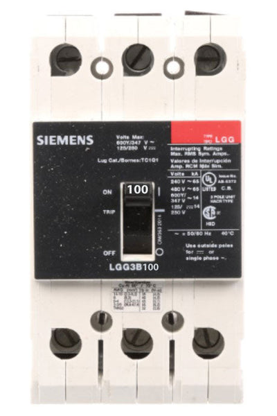 LGG3B100L - Siemens - Molded Case Circuit Breaker
