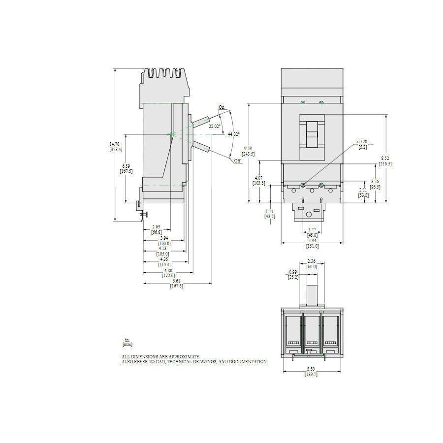 LJA36600U33X - Square D - Molded Case Circuit Breaker