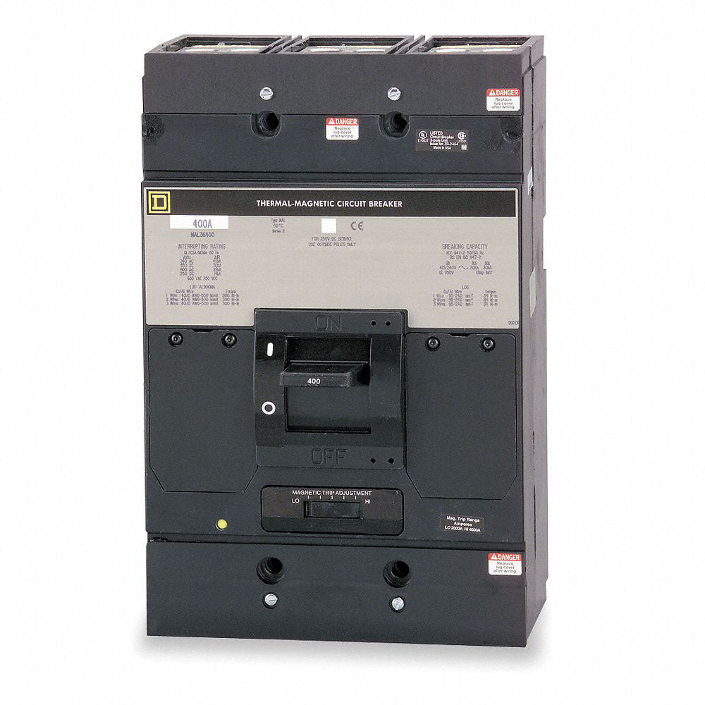 MAL36300 - Square D 300 Amp 3 Pole 600 Volt Molded Case Circuit Breaker