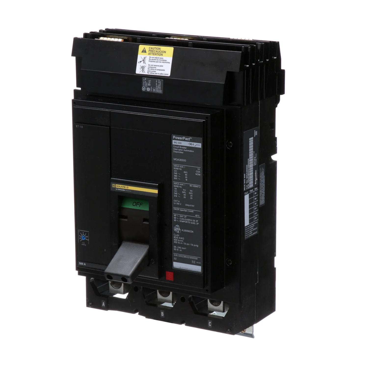MGA36500 - Square D - Molded Case Circuit Breaker