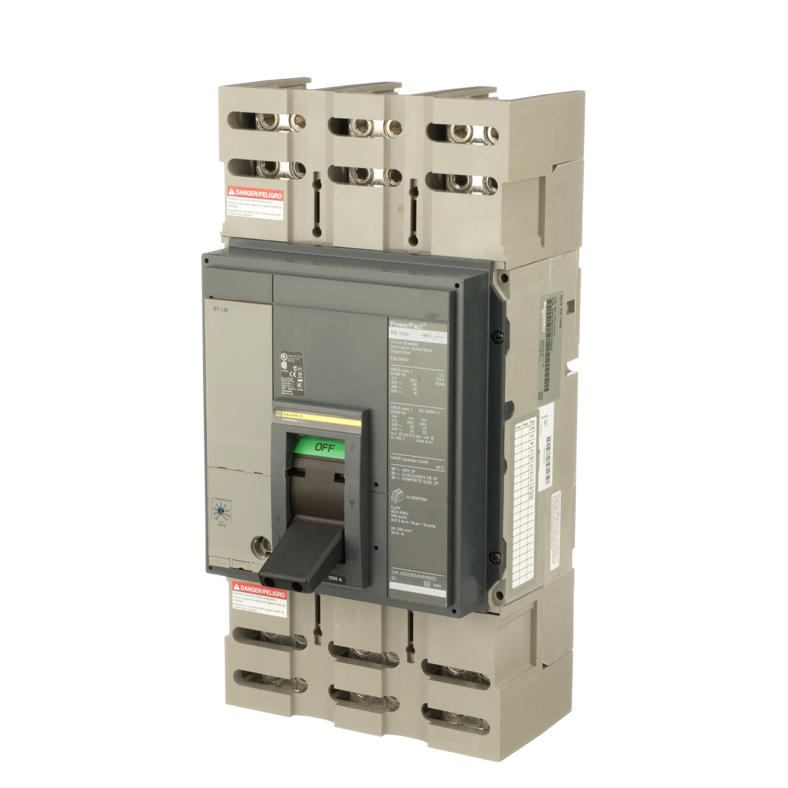 PGL36100 - Square D - Molded Case Circuit Breaker