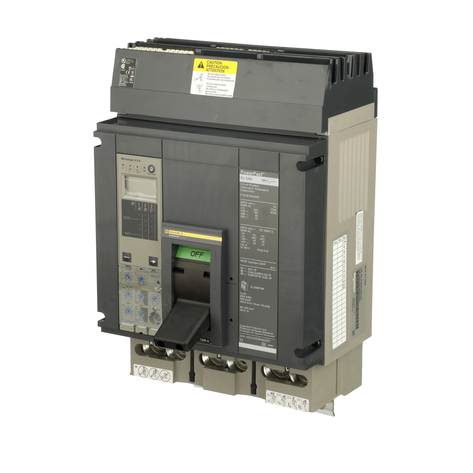 PJA36120U44A - Square D - Molded Case Circuit Breaker