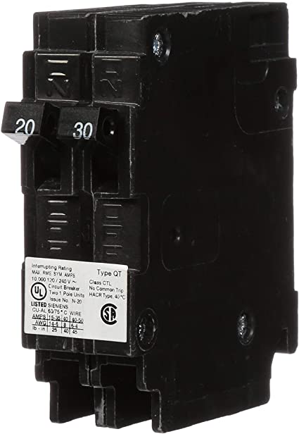 Q2030NC - Siemens 20 /30 Amp Tandem Circuit Breaker