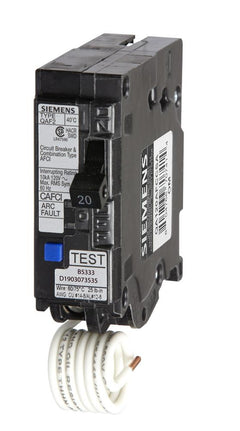 QA120AFCCSA - Siemens 20 Amp Single Pole Combination AFCI Circuit Breaker